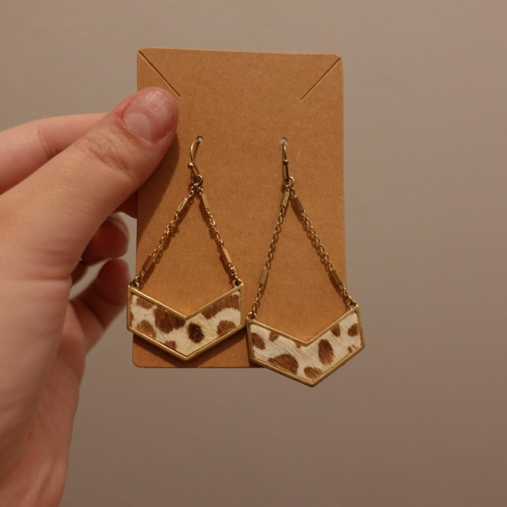 Animal Print Y2K Dangle Earrings